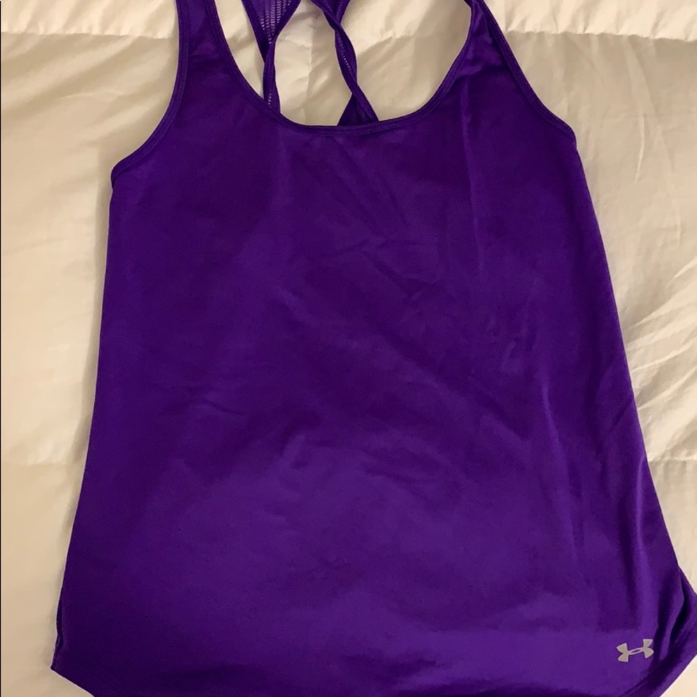 Under Armour Purple Athletic Tank Top